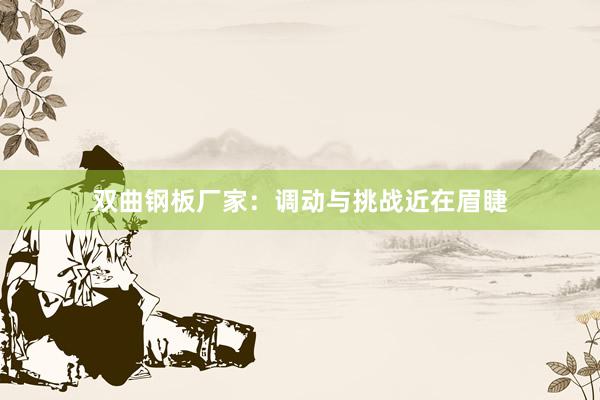 双曲钢板厂家：调动与挑战近在眉睫