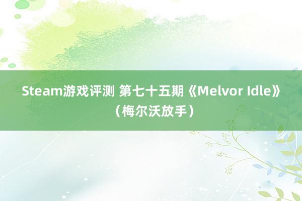 Steam游戏评测 第七十五期《Melvor Idle》（梅尔沃放手）